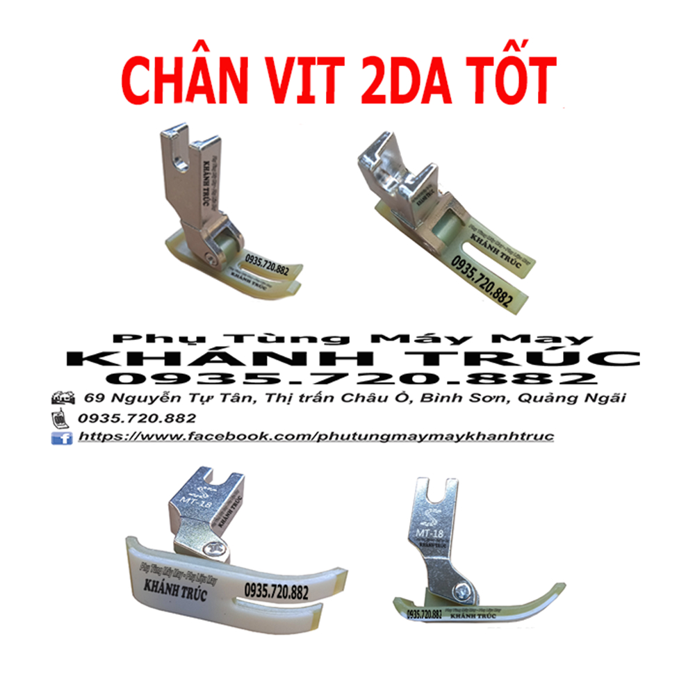 Chân vịt nhựa 2 da  tốt máy may  công nghiệp 1kim