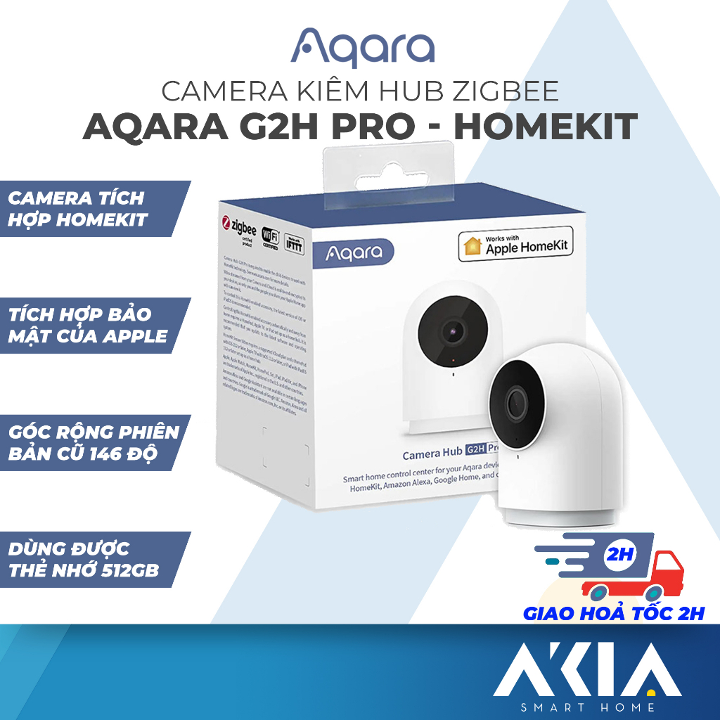 Camera Aqara G2H Pro bản Quốc Tế Full HD 1080p, có chức năng như Hub, hỗ trợ HomeKit, tích hợp Secure Video