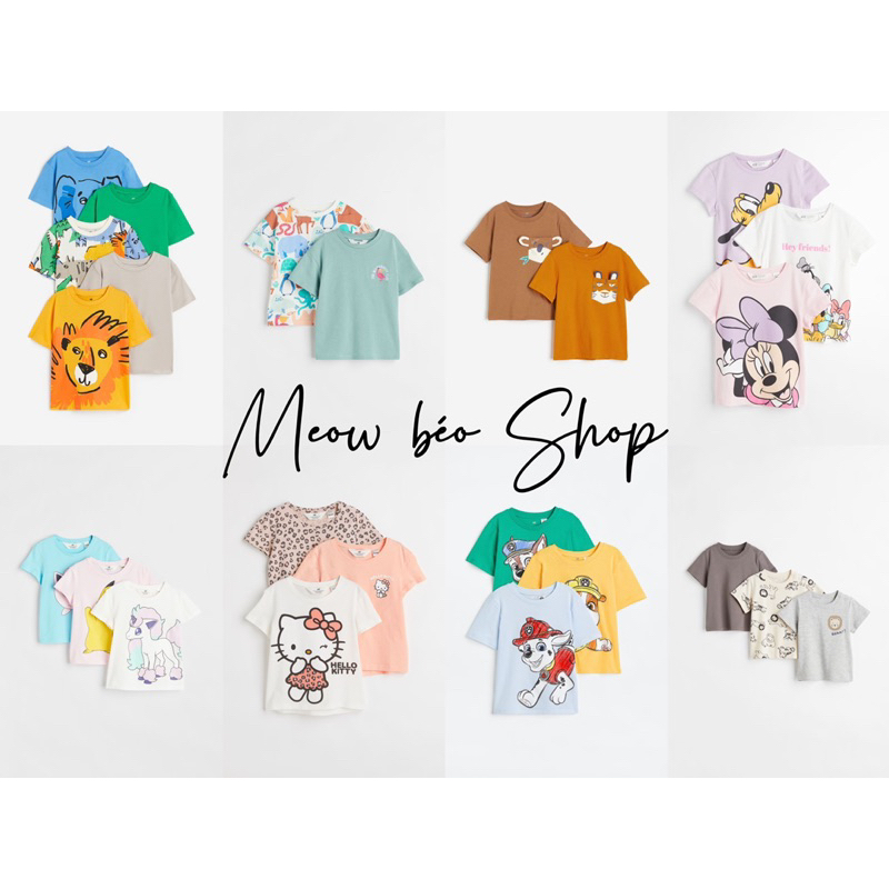 Set áo phông 100% chính hãng HM cho bé