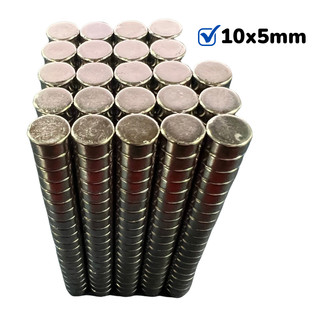 Nam châm đất hiếm kích thước 10x5mm, lực từ N35 hút siêu mạnh