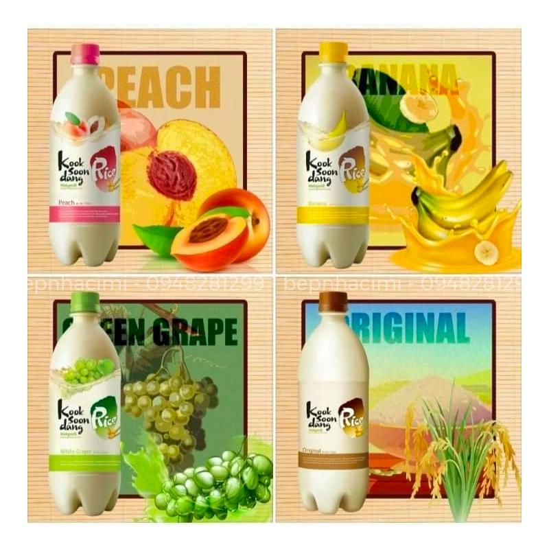 Nước Gạo Lên Men Makgeolli Kooksoondang Đủ Vị 750 ml - Bếp Nhà CIMI