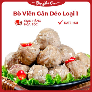 Bò viên gân loại đặc biệt 500g - bò viên gân dẻo - bếp nhà cimi