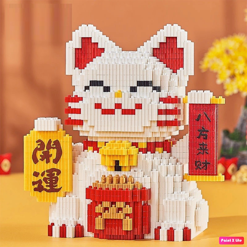 (HÀNG MỚI VỀ) BÉ MÈO LEGO LÀM HỘP TIẾT KIỆM 2023 - TẶNG BÚA KHI MUA 2 HỘP