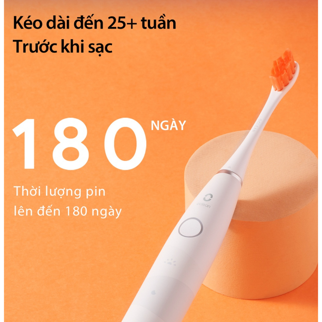 Bàn Chải Điện Oclean Flow 5 Chế Độ Chải Chống Nước IPX7 - Hàng Chính Hãng - Bảo Hành 24T - MIMAX