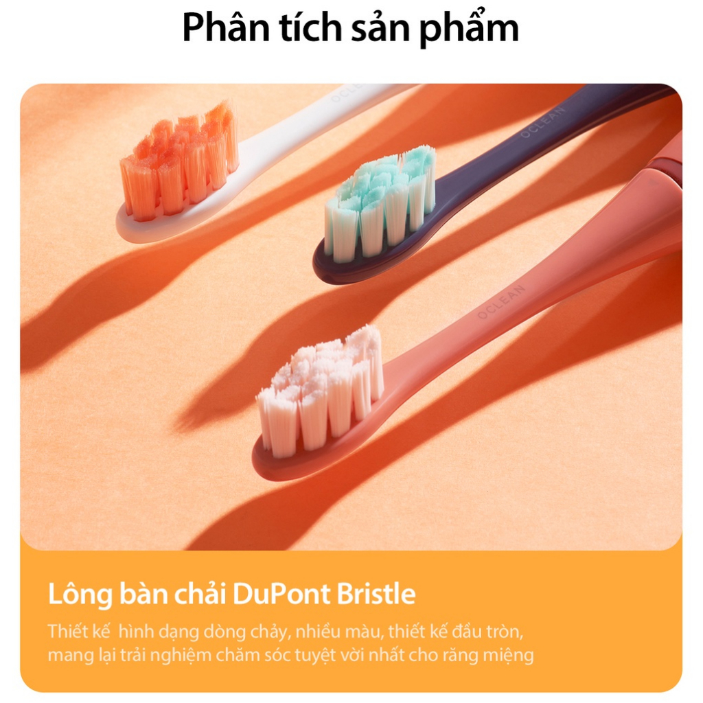 Bàn Chải Điện Oclean Flow 5 Chế Độ Chải Chống Nước IPX7 - Hàng Chính Hãng - Bảo Hành 24T - MIMAX