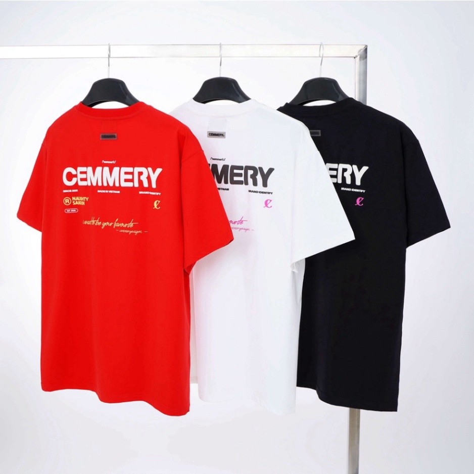 Áo Thun LocalBrand Cemmery " SIGNATURE TEE ", Áo thun nam nữ Unisex from rộng Cotton co giãn chiều thoáng mát ATT14