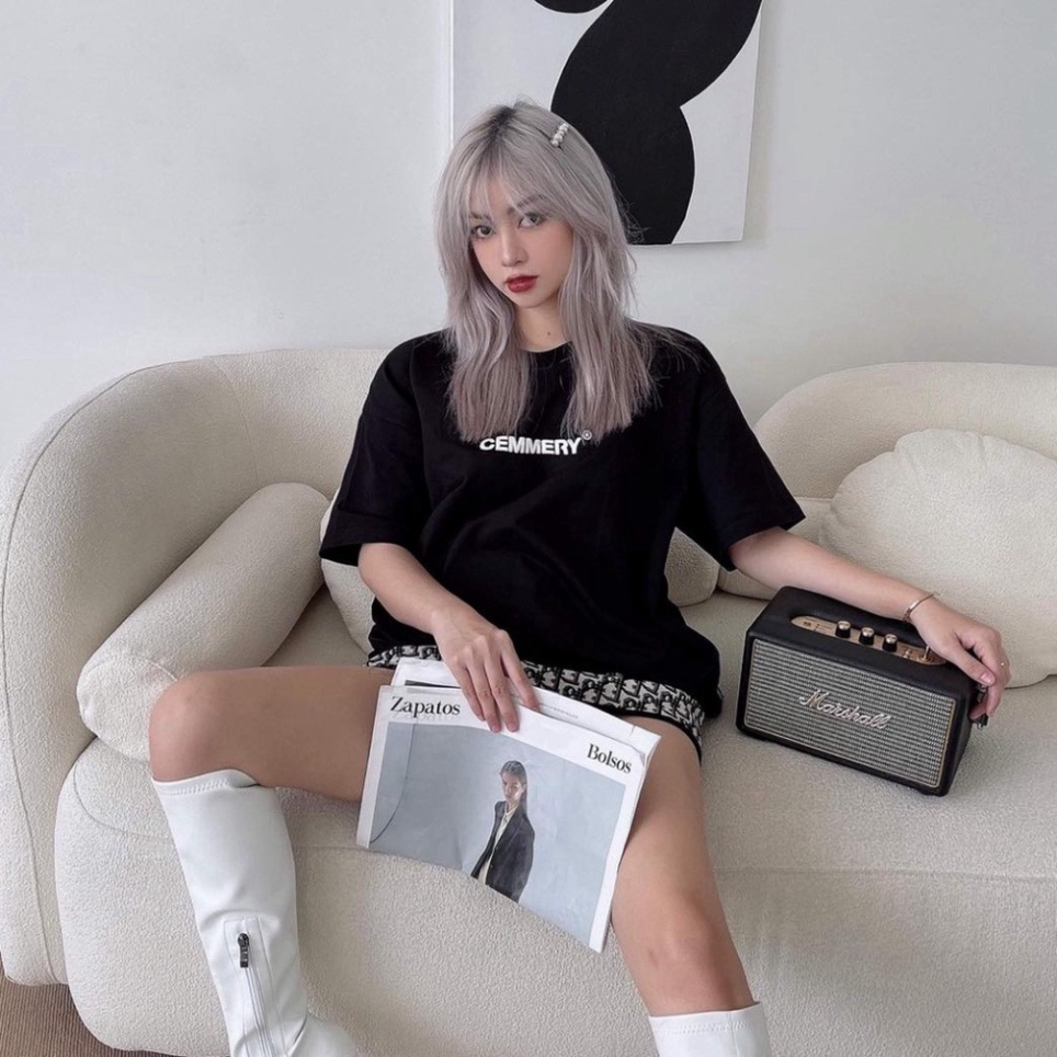 Áo Thun LocalBrand Cemmery " SIGNATURE TEE ", Áo thun nam nữ Unisex from rộng Cotton co giãn chiều thoáng mát ATT14