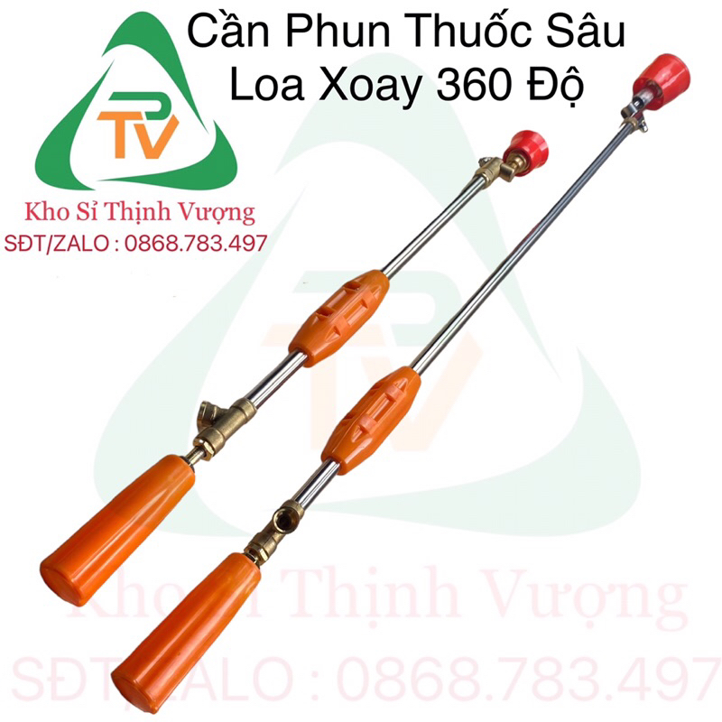 Cần phun xịt thuốc trừ sâu trên cao dài 1,5 - 1,2 mét Đài Loan xoay 360 độ
