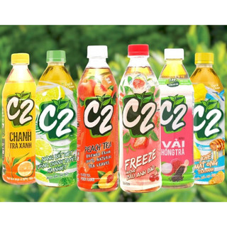 Trà xanh c2 chai 455ml các vị