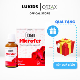 Sắt hữu cơ nhỏ giọt Orzax Ocean Microfer - Bổ sung sắt giúp trẻ phòng ngừa và cải thiện thiếu máu, thiếu sắt 30ml