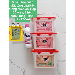 - combo 3 hộp viên giặt- mỗi hộp 50v- tổng 3 hộp 150 viên