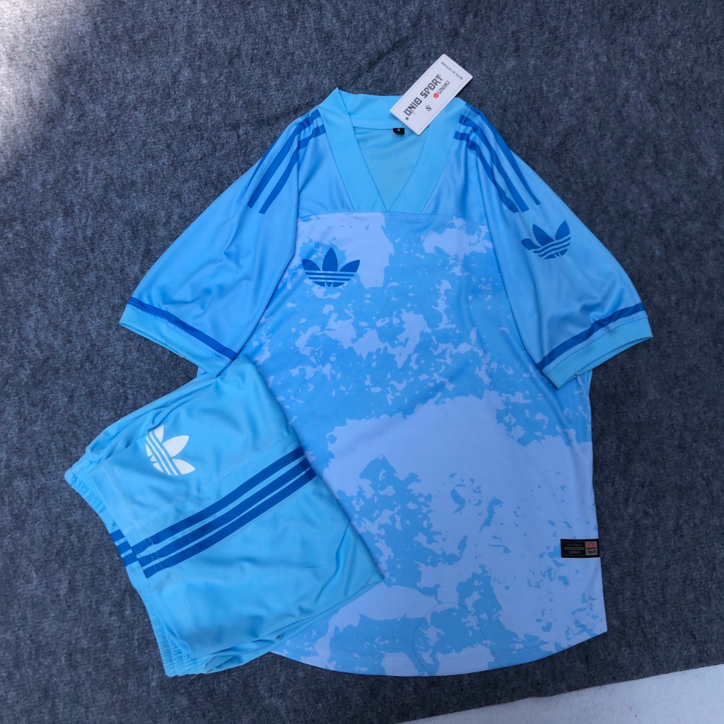 In tên số áo theo yêu cầu_quần áo bóng không logo xanh_hàng thu lạnh cao cấp loại 1