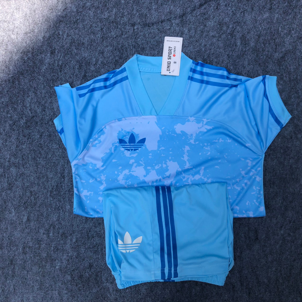 In tên số áo theo yêu cầu_quần áo bóng không logo xanh_hàng thu lạnh cao cấp loại 1