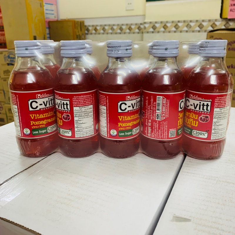 Nước vitamin C C-VITT - Bổ sung Vitamin C - Tăng đề kháng, giảm stress, sáng da tự nhiên - Chai 140ml