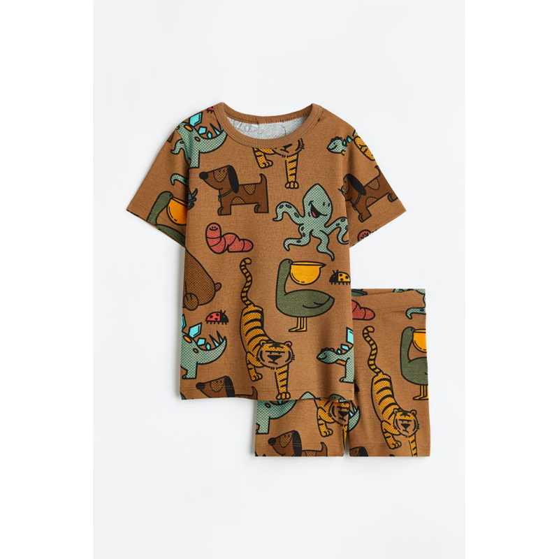 Bộ quần áo cộc tay 100% chính hãng HM cho bé