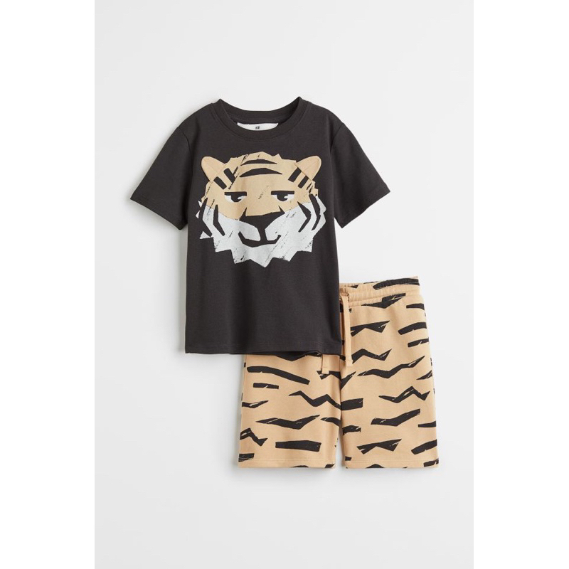 Bộ quần áo cộc tay 100% chính hãng HM cho bé