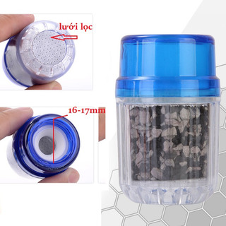 Đầu lọc nước 1 tầng bằng than hoạt tính an toàn vệ sinh - th 211