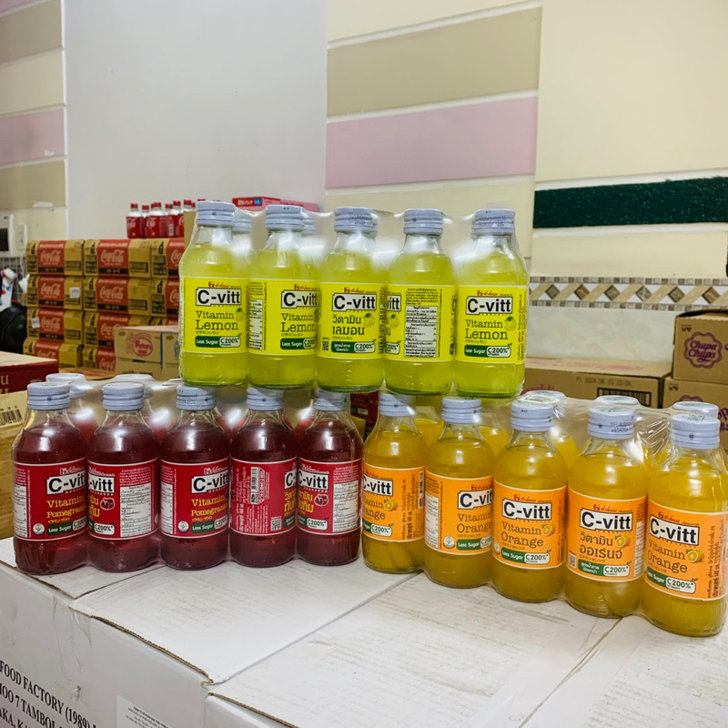 Nước vitamin C C-VITT - Bổ sung Vitamin C - Tăng đề kháng, giảm stress, sáng da tự nhiên - Chai 140ml
