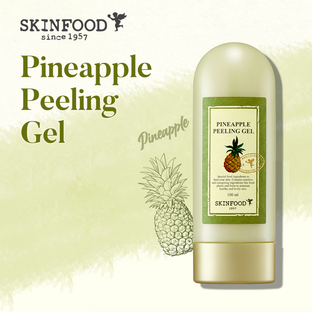 GEL Tẩy da chết Skinfood Pineapple Peeling Gel 100g/ Pineapple & Aloe AHA Deep Facial Peeling Gel 100ml