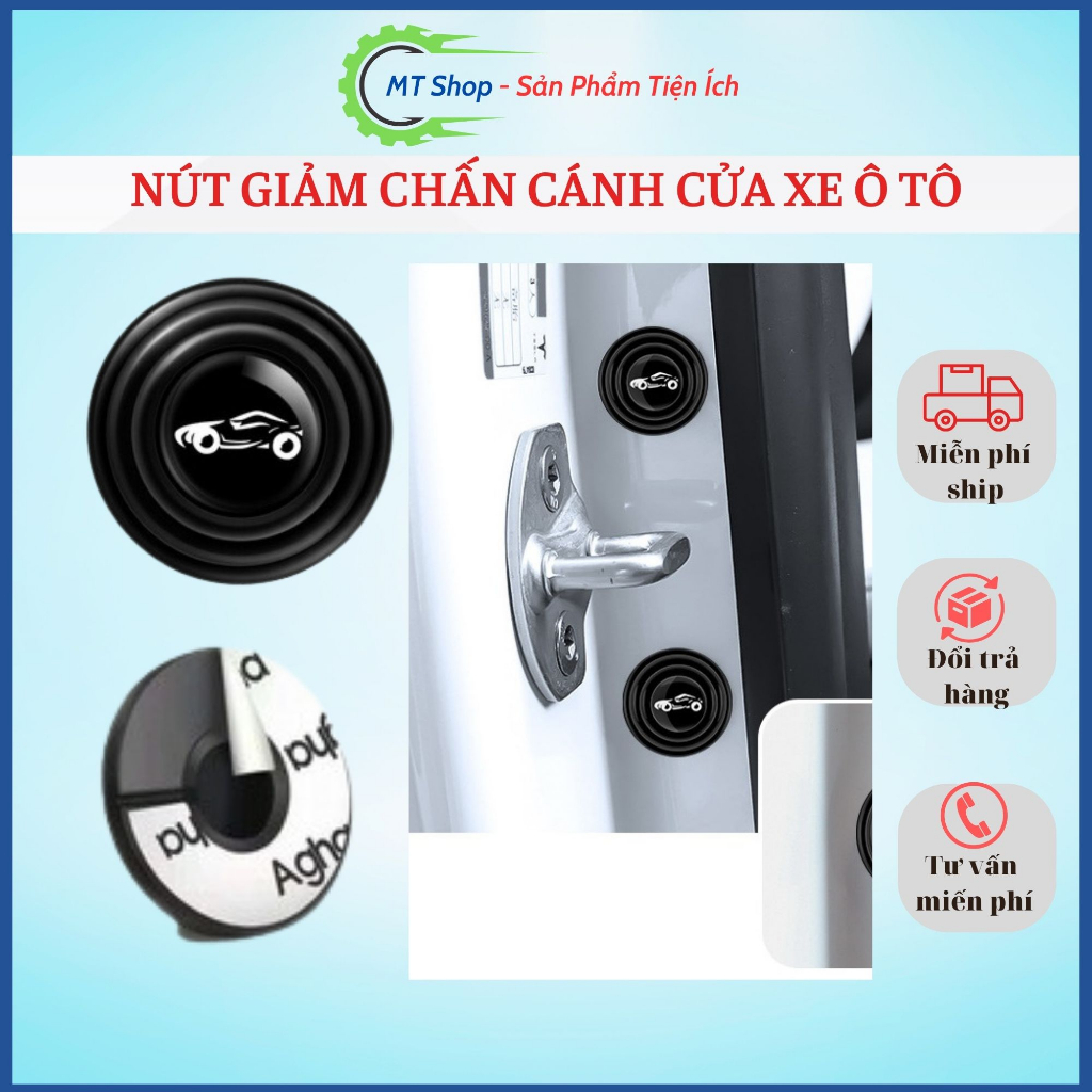 Nút giảm chấn , giảm lực đóng cửa ô tô , núm cao su chống va đập chống ồn cánh cửa (cho các loại xe)