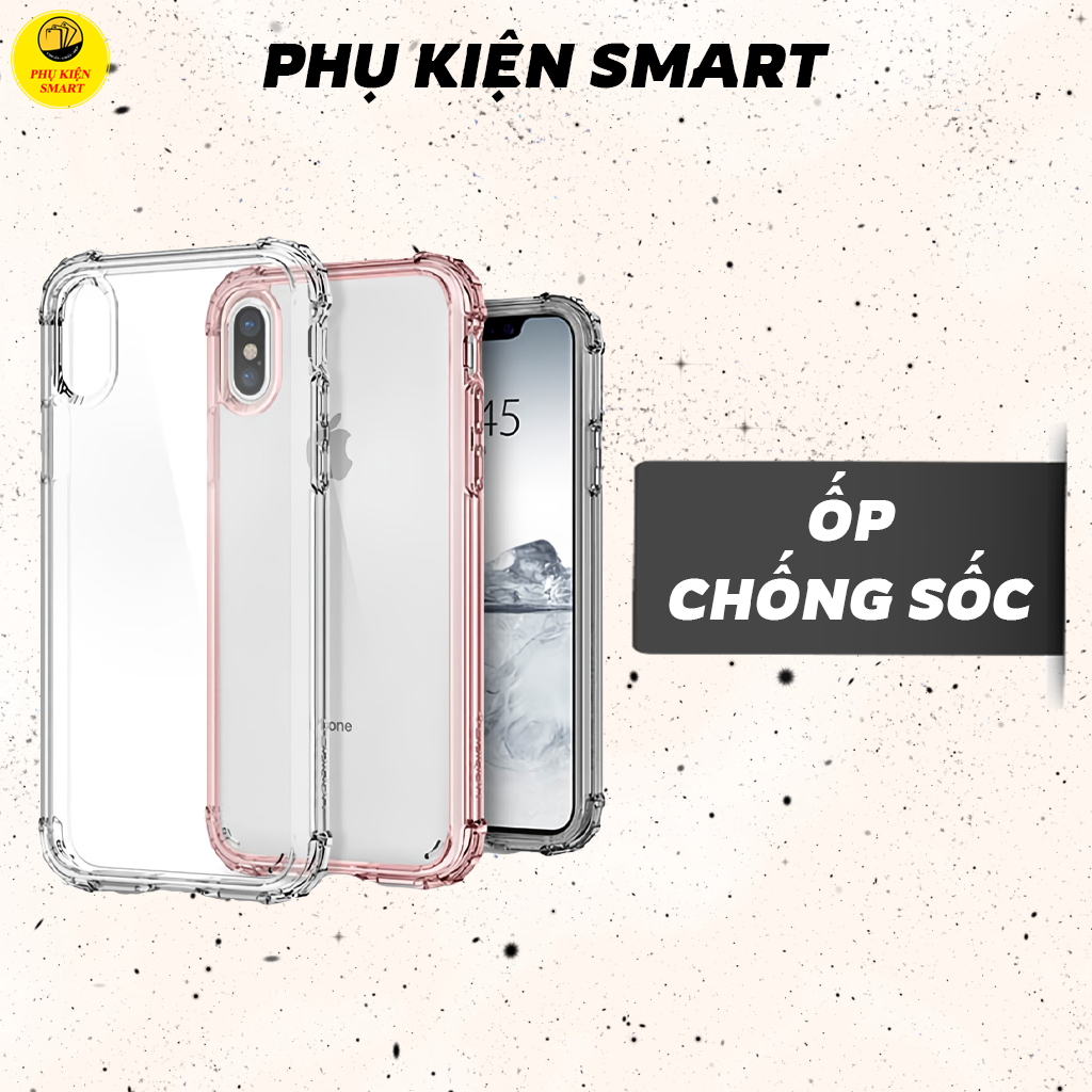 Ốp Lưng iPhone Silicon, Ốp iPhone Chống Sốc 4 Góc Dày 1.5mm, Ốp iP Trong Suốt Các Dòng iP 6 đến iPhone14 Promax.