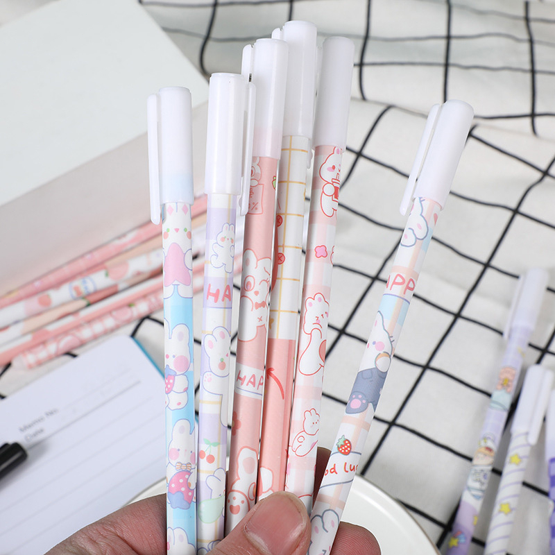 🌴Bút bi xóa được cute mực gel , bút bi nước mực xanh ngòi 0.5mm nhiều màu dễ thương