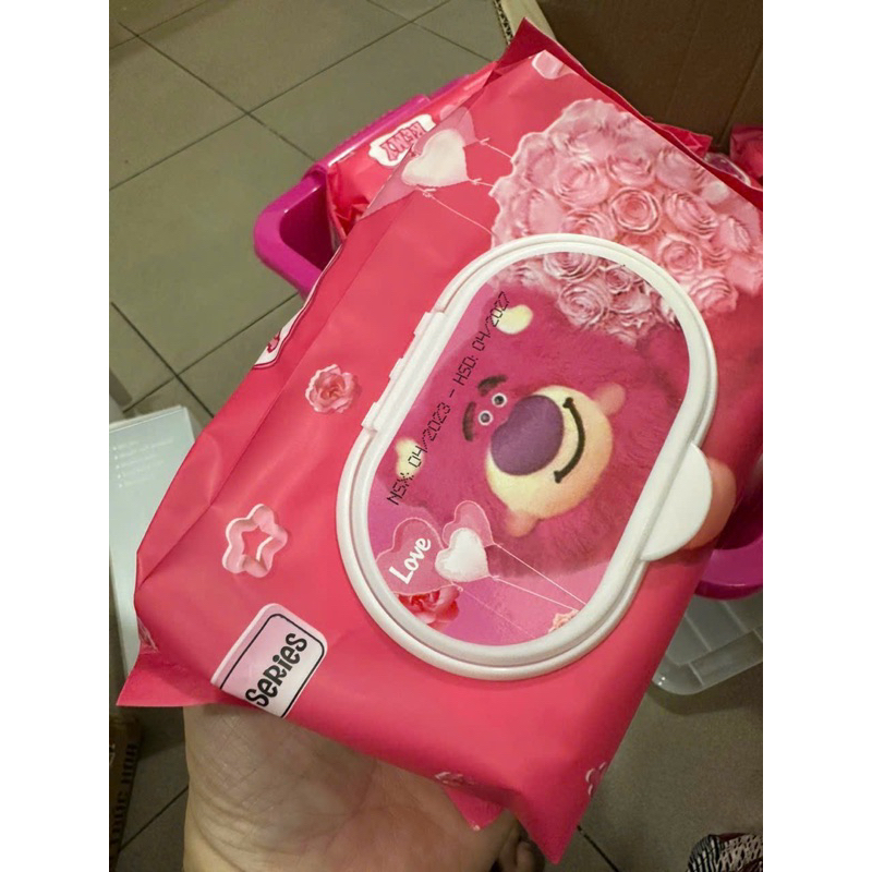 ✨✨✨⚡️ Set 10 Gói Khăn Giấy Gấu Dâu Kèm Xô Gấu Dâu Siêu Xịn_Gấu Xô✨✨⚡️