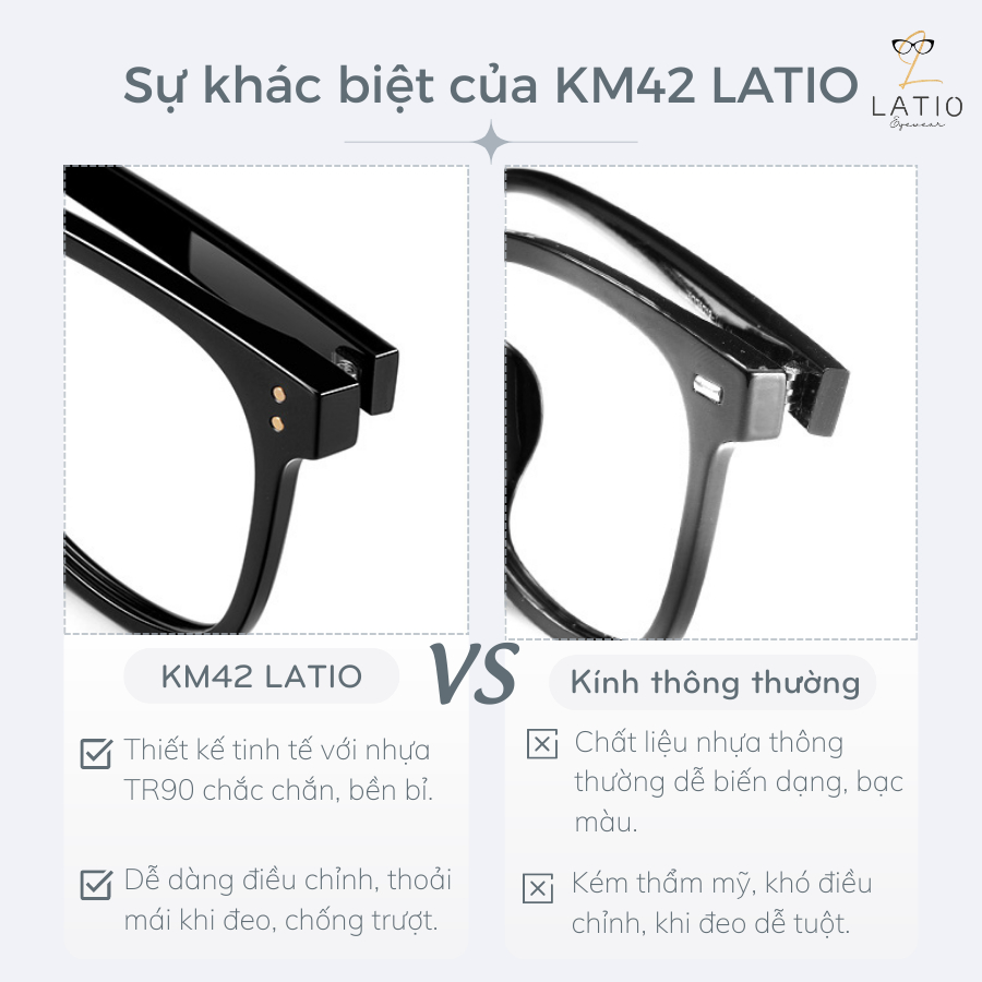 Kính râm nam nữ, kính mát LATIO kính thời trang cao cấp 2023 được thiết kế 2 chấm kết hợp với nhiều tone màu đẹp - KM42