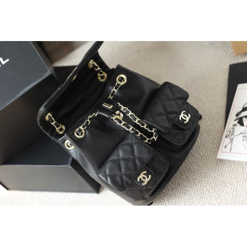 Balo nữ đẹp thời trang Chà neo sz20cm da thật siêu chuẩn 2 box vip