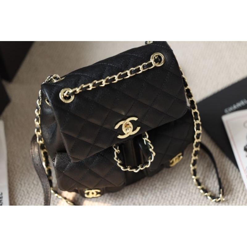 Balo nữ đẹp thời trang Chà neo sz20cm da thật siêu chuẩn 2 box vip