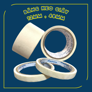 Băng keo giấy 1f2, 2f4,4f8 - cuộn