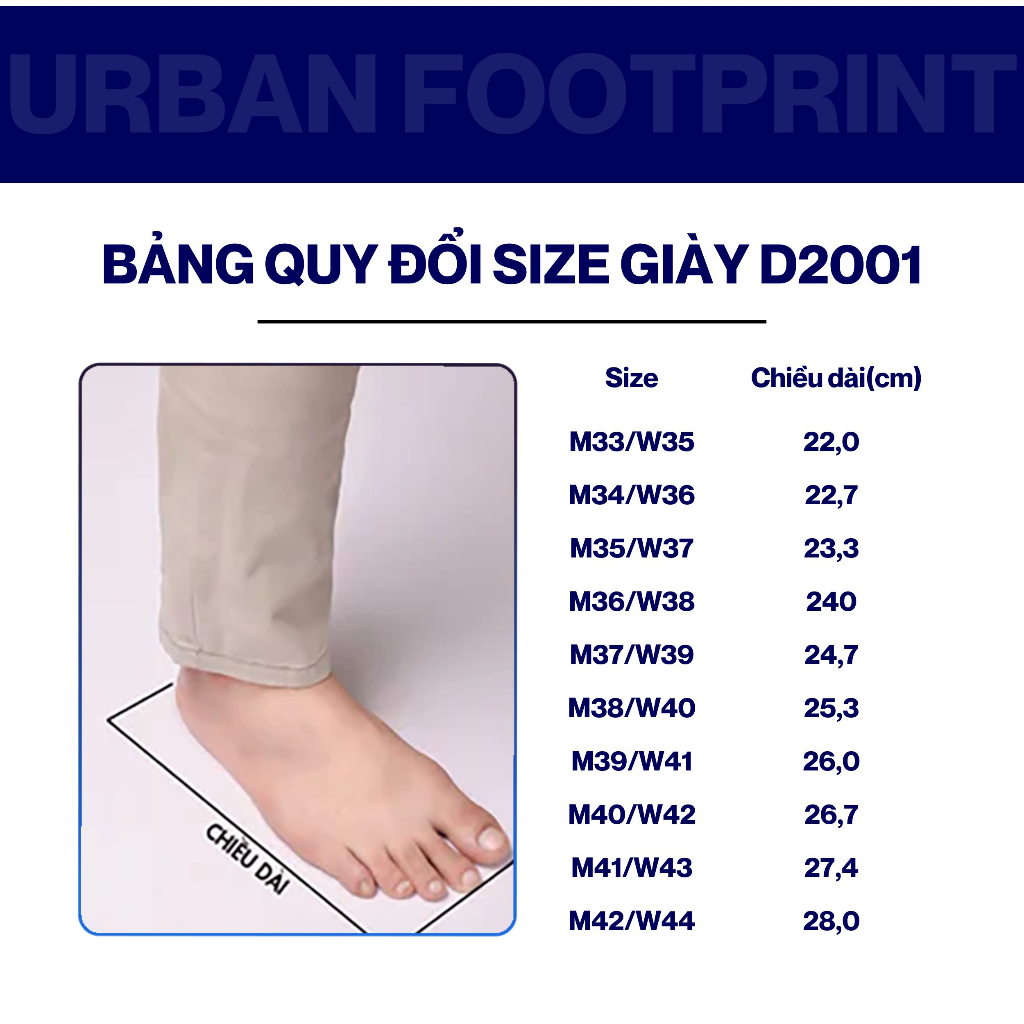 Giày lười, giày nhựa đi mưa nam nữ chống nước, siêu nhẹ Urban Footprint (D2001 AD1)
