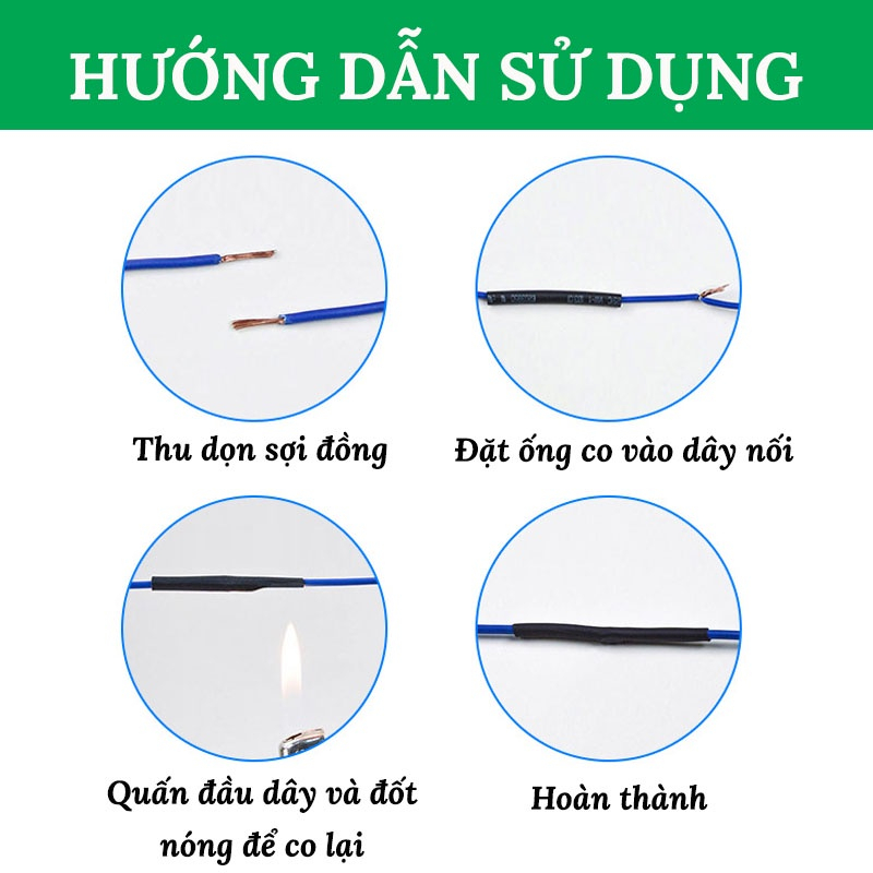 Ống Co Nhiệt, Ống Gen Co Nhiệt Cắt Sẵn Để Bọc Dây Điện, Mối Hàn 127pcs; 164pcs; 328pcs; 530pcs Nhiều Màu HOUSESHOP68