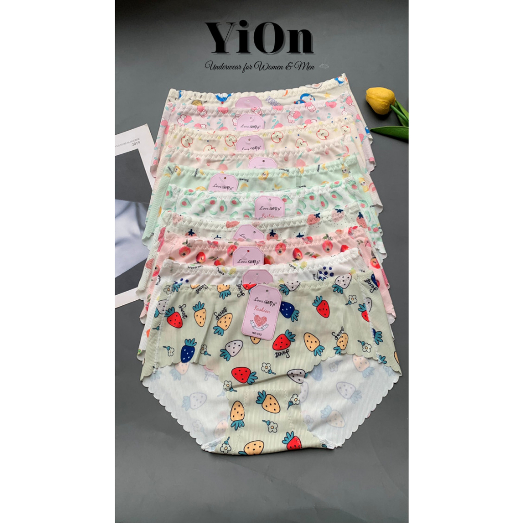 Quần lót thun tăm họa tiết dễ thương cạp chun chống tụt QS022 YiOn Underwear
