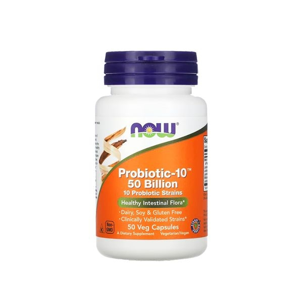 Viên Vitamin Now Food Probiotic-10 50 Billion with 10 Probiotic Strain (50 viên) nhập khẩu Mỹ - Gymstore