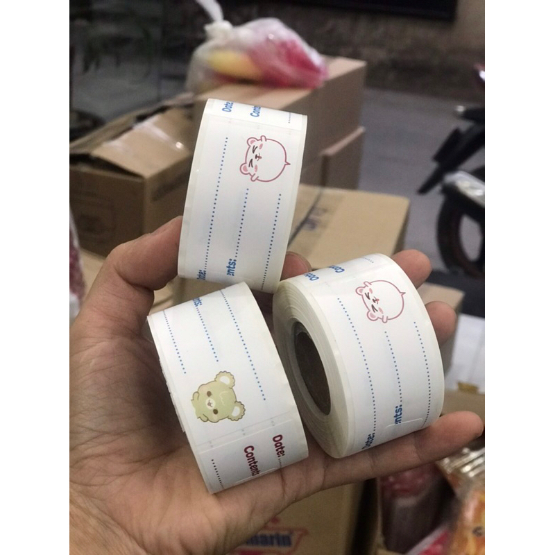 Nhãn dán hộp nhựa 200 tem  nhãn ghi chú, Giấy Note, Tem dán giấy