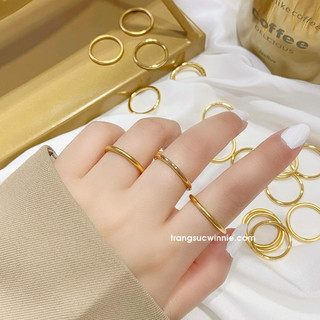 Nhẫn nữ titan Solid