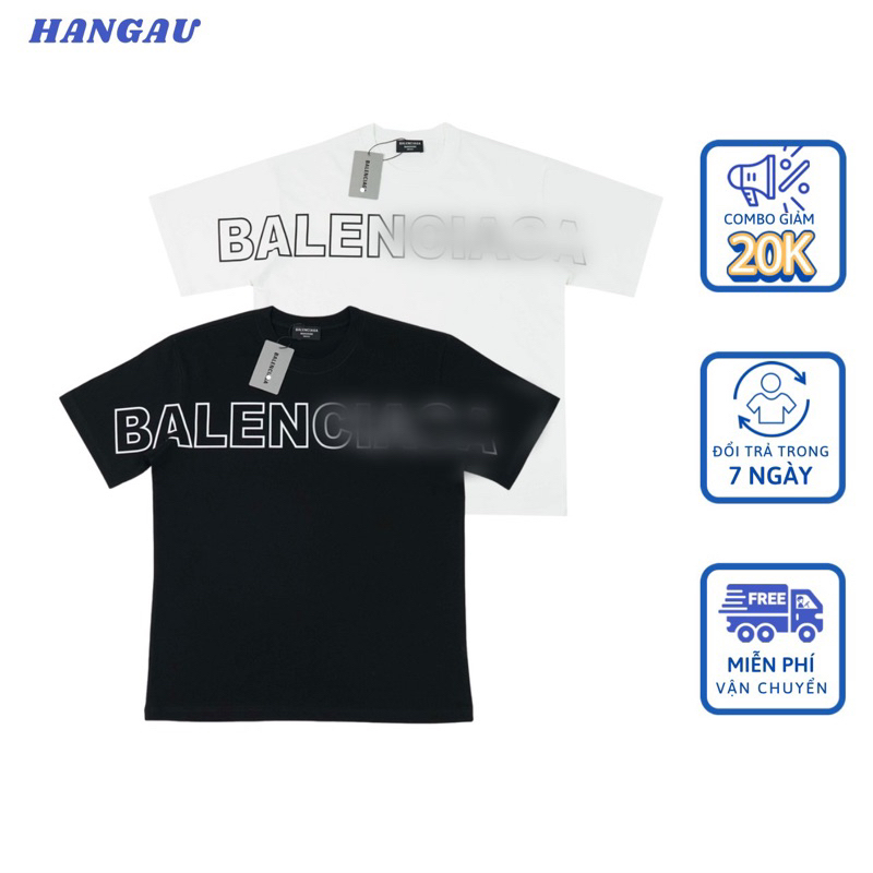 Áo thun B@len chữ Ngang Ngực 💙 FREESHIP 💙Hàng Siêu Cấp - Đồ Đôi Nam Nữ Unisex