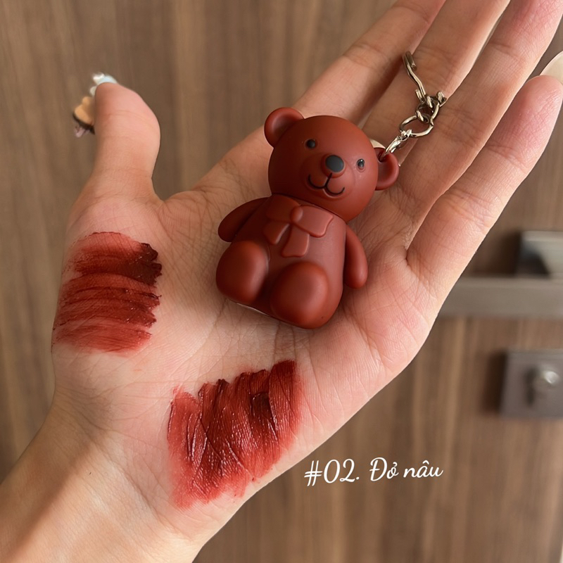 SON MÔI MÓC KHOÁ CON GẤU ART VALUE mềm mịn như nhung