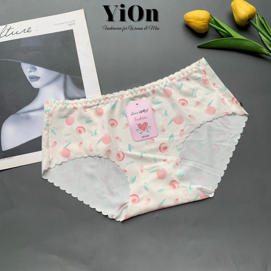 Quần lót thun tăm họa tiết dễ thương cạp chun chống tụt QS022 YiOn Underwear
