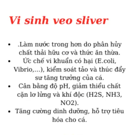 Men vi sinh WAWIZ 180g - VEO SILVER xử lý nước làm trong nước cho hồ cá