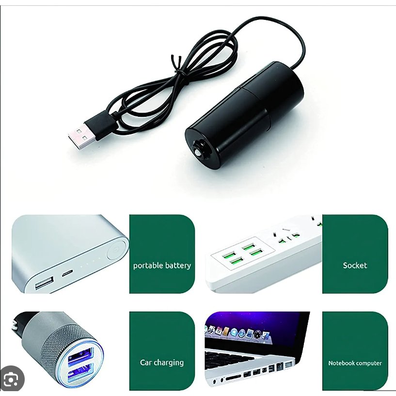 MÁY SỦI OXY MINI SIÊU ÊM CHẠY BẰNG USB, SỬ DỤNG TỐT KHI ĐI CÂU CÁ