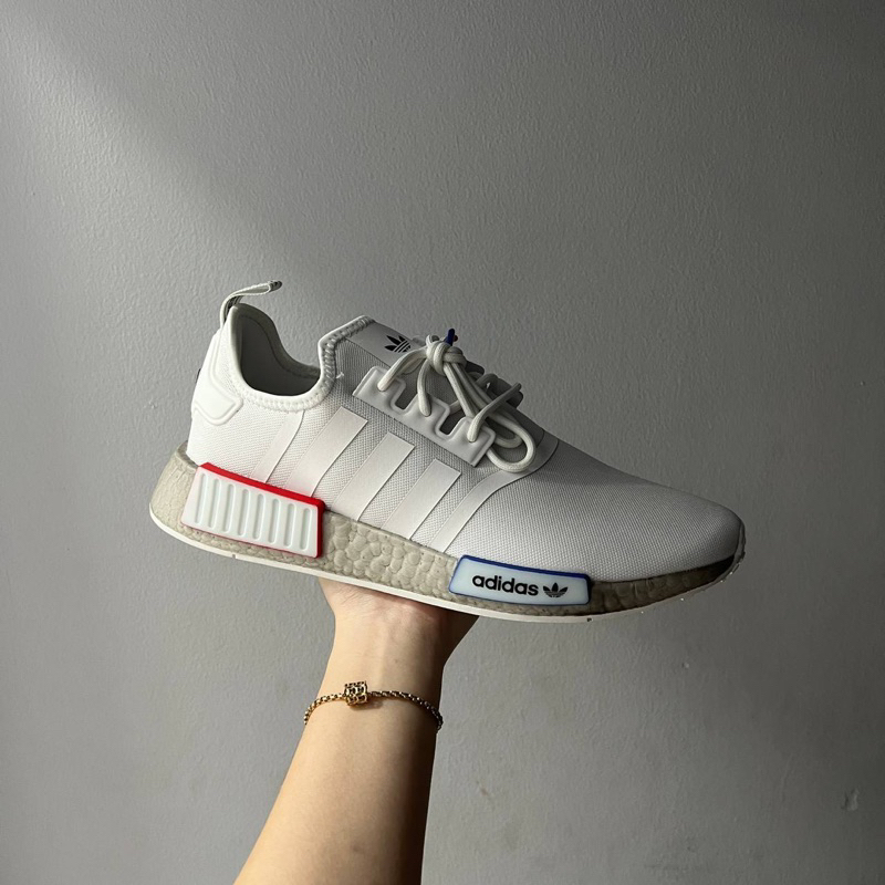 Giày Adidas NMD_R1 Thể Thao Thời Trang Nam Màu Trắng Nam Nữ Có Sẵn GX9525