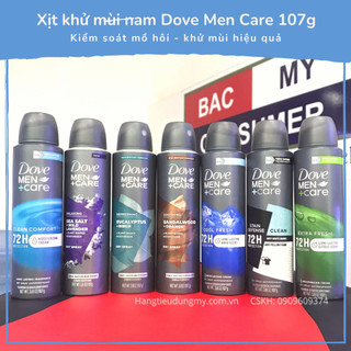XỊT KHỬ MÙI CHỐNG MỒ HÔI CHO NAM DOVE MEN CARE 107G | Made in USA