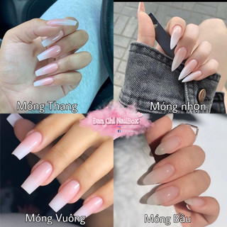 Nailbox Móng Úp Thiết Kế Sẵn Mẫu Đen Flash