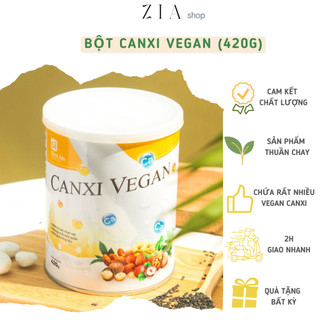 Bột vegan canxi giàu protein cho xương chắc khỏe 100% tự nhiên không biến đổi gen hủ 420g