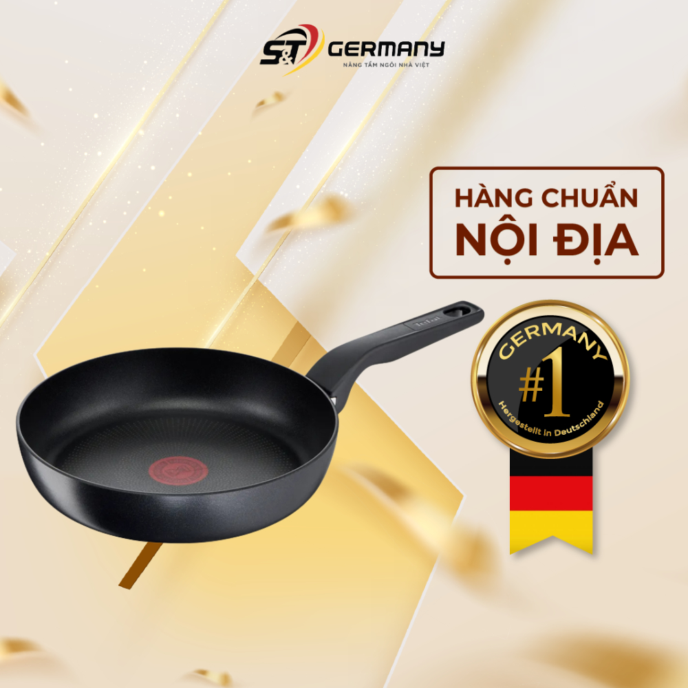 Chảo Rán Chống Dính TEFAL HARD TITANIUM PRO Pfanne nội địa Đức Chất Lượng Cao 20-24-28 Cm GermanySnT