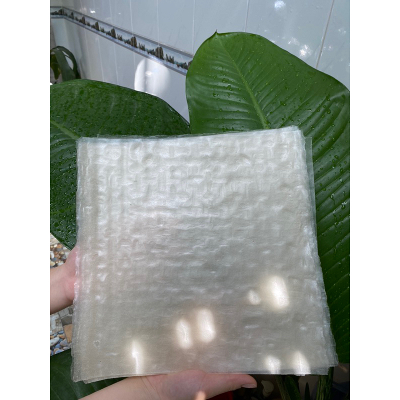 Bánh Tráng Bình Định Vuông Nhúng Cuộn - Tráng bằng máy dẻo dai)