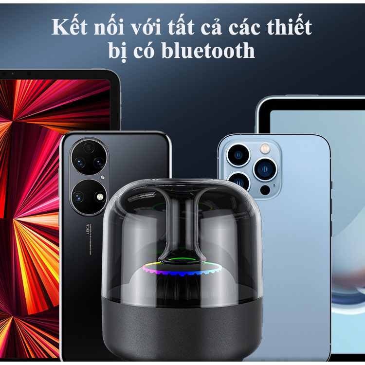 Xả kho giá sỉ - Loa Bluetooth JM-208 mini Có Đèn Led 7 màu - Loa Bluetooth pin trâu âm thanh vòm 6D bass ấm