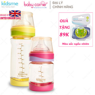 Bình Sữa Cổ Rộng Kidsme Nhựa PPSU Có Tay Cầm 160ml Cho Bé 3M+